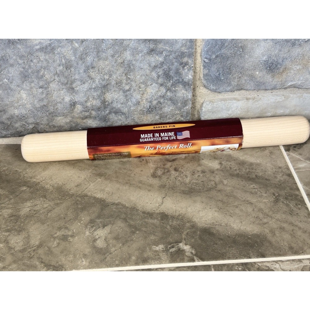 Fletchers' Mill Wood Bakers Rolling Pin - Professional Pastry & Dough Roller USA - Picture 2 of 12